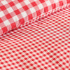 Catherine Lansfield Bamford Gingham Check Duvet Cover Bedding Set Red
