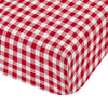 Catherine Lansfield Bamford Gingham Check Bed Linen Fitted Sheet Red