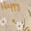 Catherine Lansfield Bee Happy Embroidered Filled Boudoir 30cm x 50cm Natural