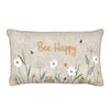 Catherine Lansfield Bee Happy Embroidered Filled Boudoir 30cm x 50cm Natural