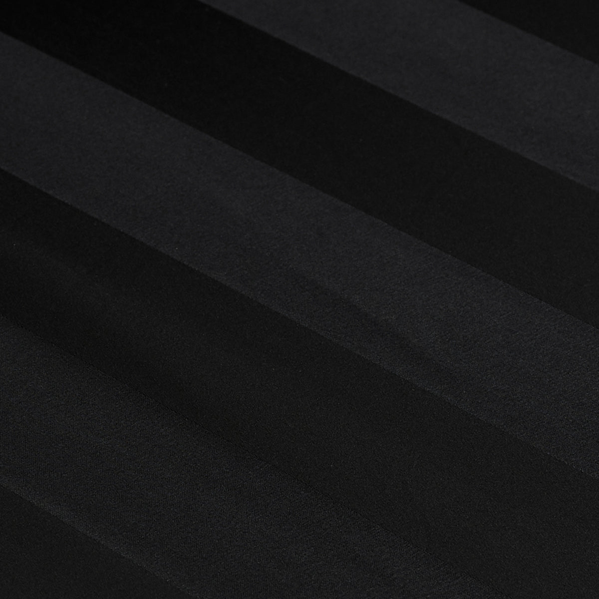 Catherine Lansfield So Soft Satin Stripe Bed Linen Fitted Sheet Black