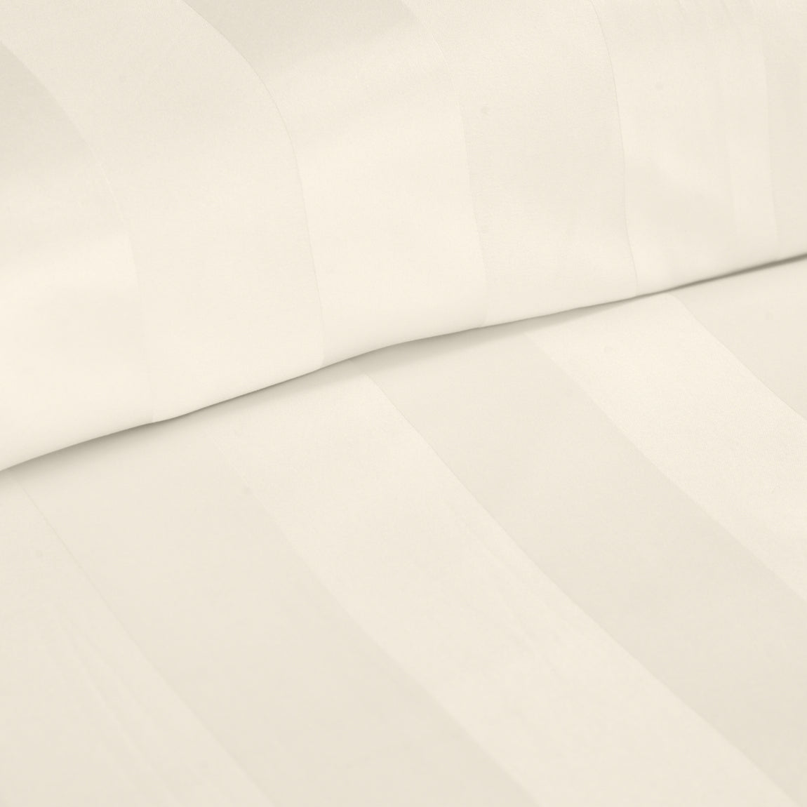 Catherine Lansfield So Soft Satin Stripe Duvet Cover Bedding Set Cream