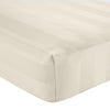 Catherine Lansfield So Soft Satin Stripe Bed Linen Fitted Sheet Cream