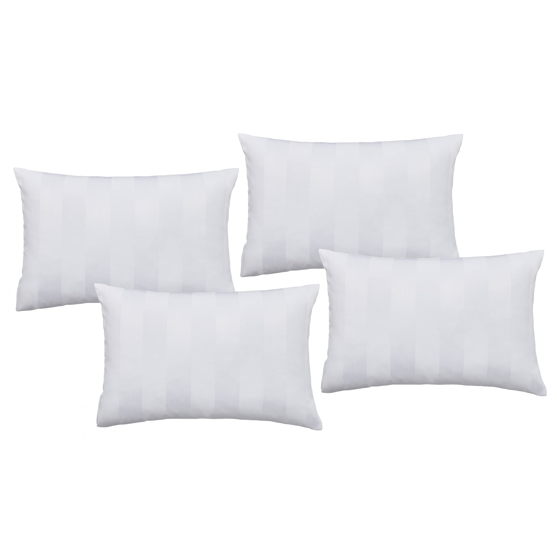 Catherine Lansfield So Soft Satin Stripe Four Housewife Pillowcases White