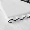 Catherine Lansfield So Soft Mono Frill Duvet Cover Bedding Set White Black