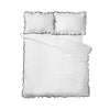Catherine Lansfield So Soft Mono Frill Duvet Cover Bedding Set White Black