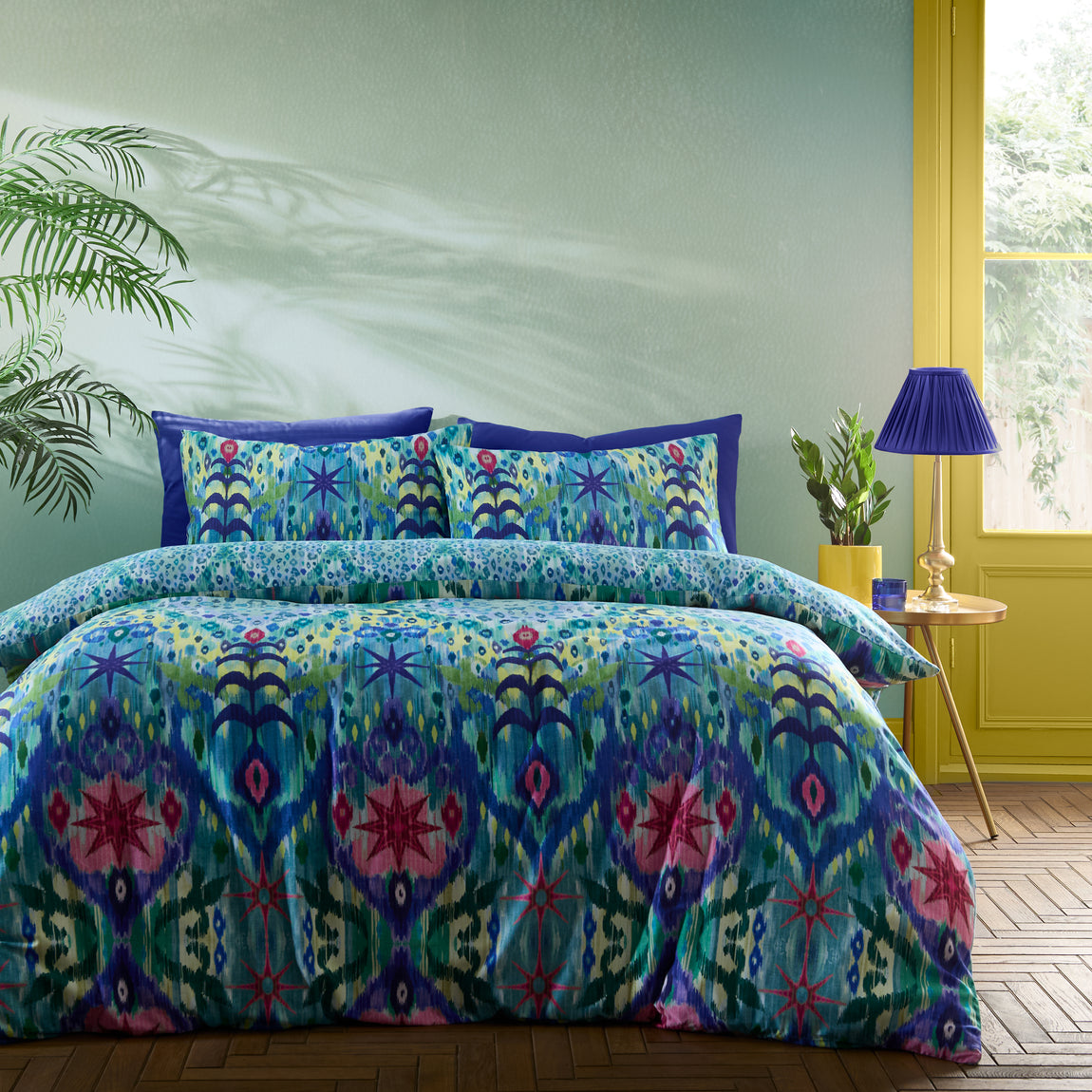 Matthew Williamson Mother Amazon Duvet Cover Bedding Set Blue