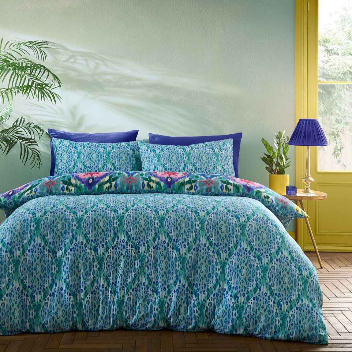 Matthew Williamson Mother Amazon Duvet Cover Bedding Set Blue