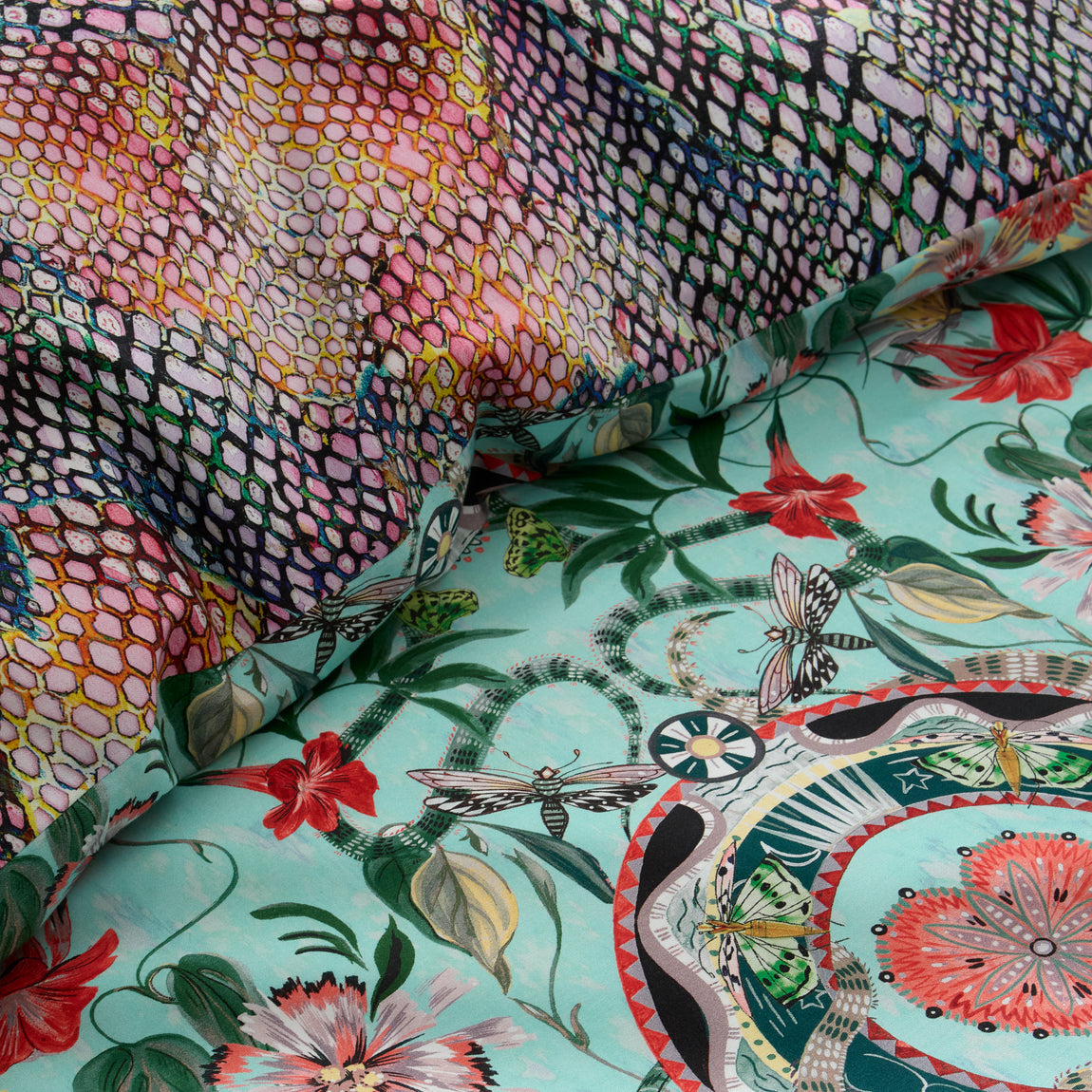 Matthew Williamson Ikat Duvet Cover Bedding Set Green
