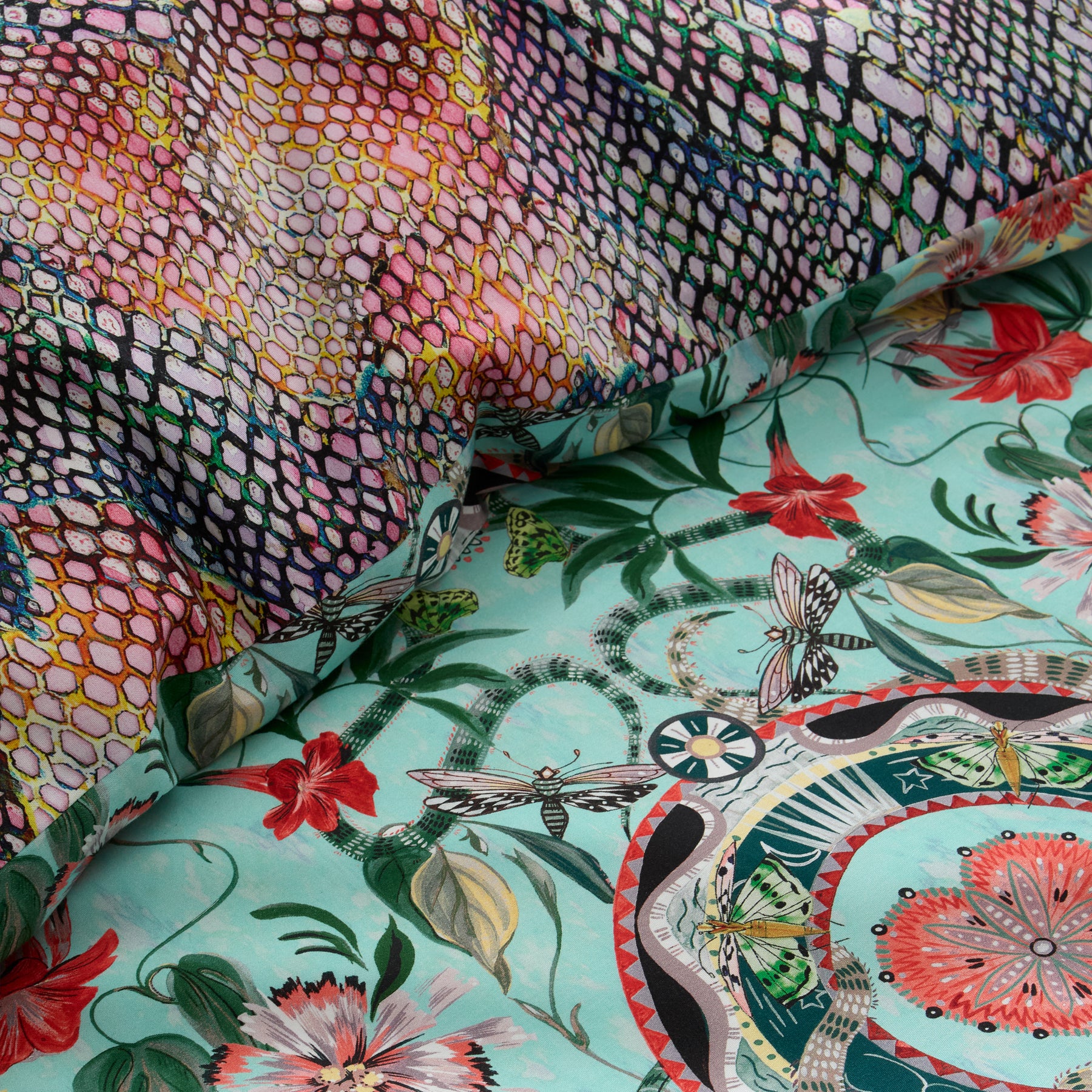 Matthew Williamson Ikat Duvet Cover Bedding Set Green