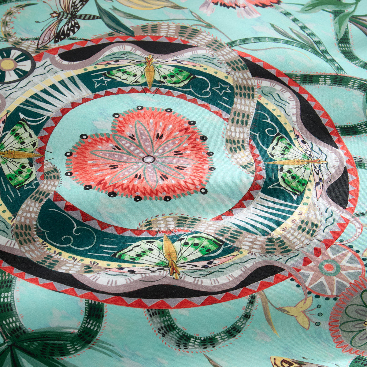 Matthew Williamson Ikat Duvet Cover Bedding Set Green