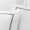 Bianca Contrast Trim Duvet Cover Bedding Set White Black