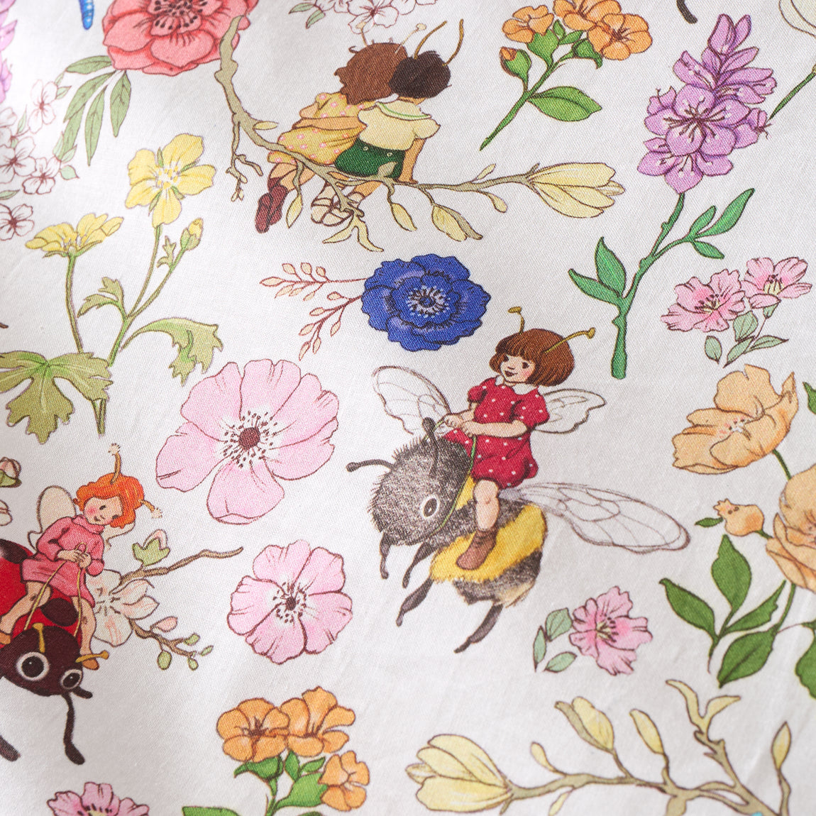 Belle and Boo Garden Friends Childrens Bedding White