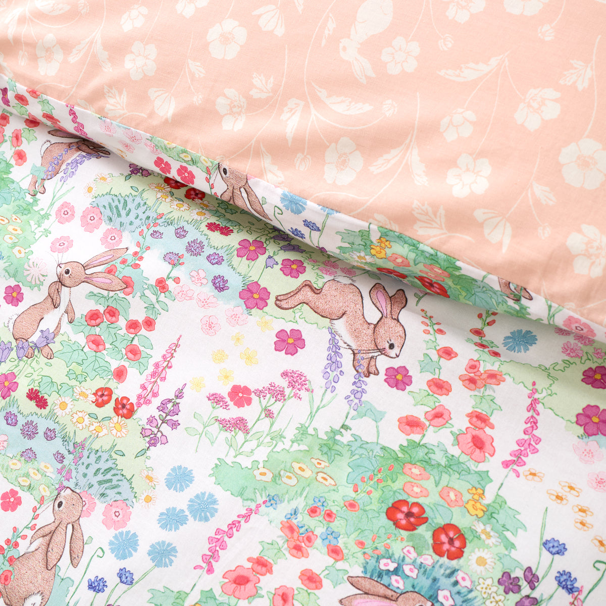 Belle and Boo Meadow Bunnies Childrens Bedding Blue