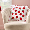 Catherine Lansfield Strawberry Filled Cushion 45cm x 45cm Red
