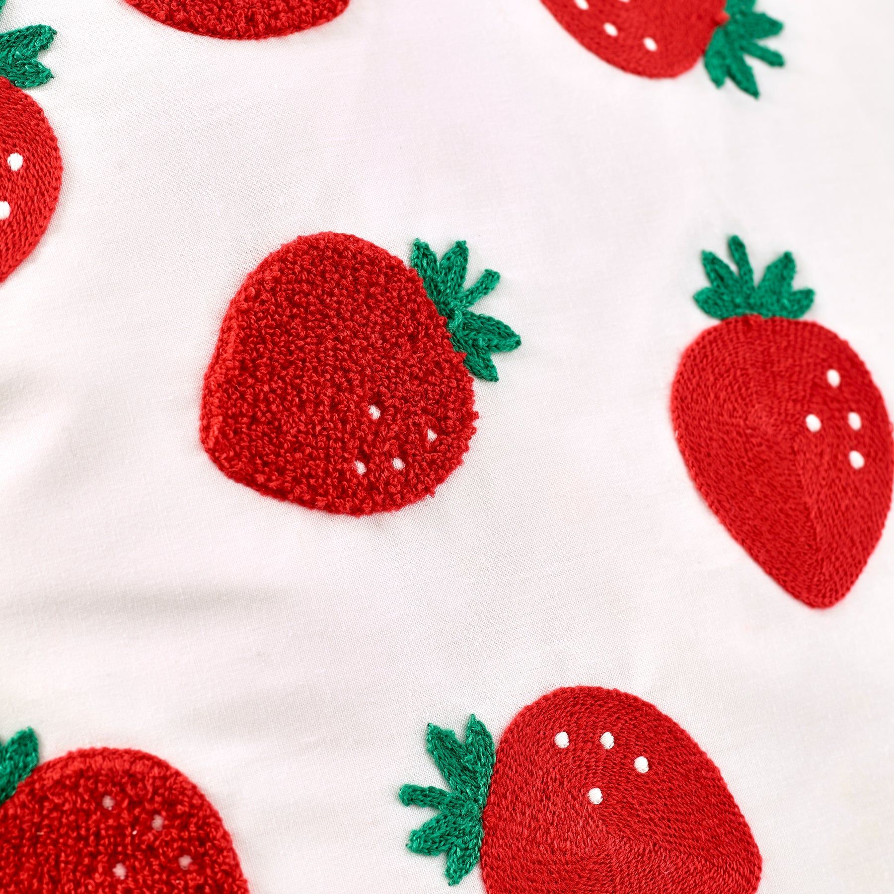 Catherine Lansfield Strawberry Filled Cushion 45cm x 45cm Red