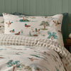 Catherine Lansfield Brushed Mallards Duvet Cover Bedding Set Cream