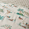 Catherine Lansfield Brushed Mallards Duvet Cover Bedding Set Cream