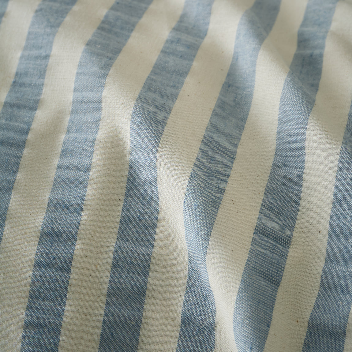 Pineapple Elephant Cotton Rich Woven Stripe Duvet Cover Bedding Set Blue