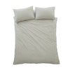 Pineapple Elephant Cotton Rich Woven Stripe Duvet Cover Bedding Set Grey