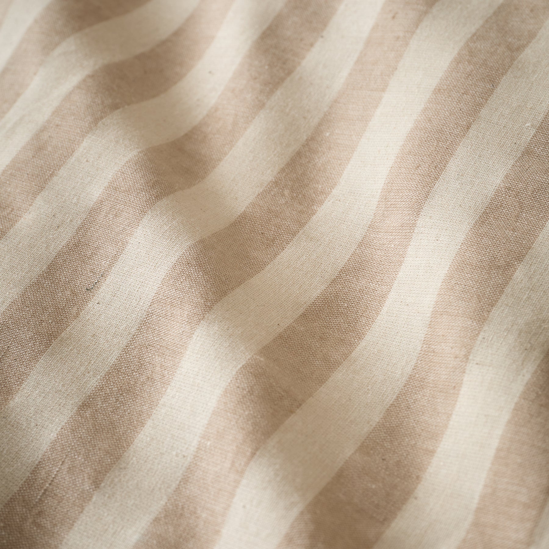 Pineapple Elephant Cotton Rich Woven Stripe Duvet Cover Bedding Set Natural