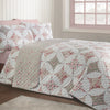 Catherine Lansfield Pinsonic Patchwork 220cm x 230cm Bedspread Green