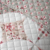 Catherine Lansfield Pinsonic Patchwork 220cm x 230cm Bedspread Green