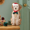 Catherine Lansfield Brushed Christmas Dogs Duvet Cover Bedding Set Green