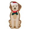 Catherine Lansfield Christmas Dog Filled Cushion Cream Red