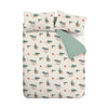 Catherine Lansfield Brushed Christmas Dogs Duvet Cover Bedding Set Green