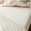 Cath Kidston Canopy Stripe Bed Linen Fitted Sheet Green