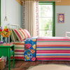 Sophie Robinson Darling Floral Stripe 240cm x 260cm Bedspread Bright