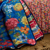 Sophie Robinson Darling Floral Stripe 240cm x 260cm Bedspread Bright