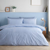 Catherine Lansfield Epping Textured Stripe Duvet Cover Bedding Set Blue