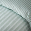 Catherine Lansfield Epping Textured Stripe Duvet Cover Bedding Set Green