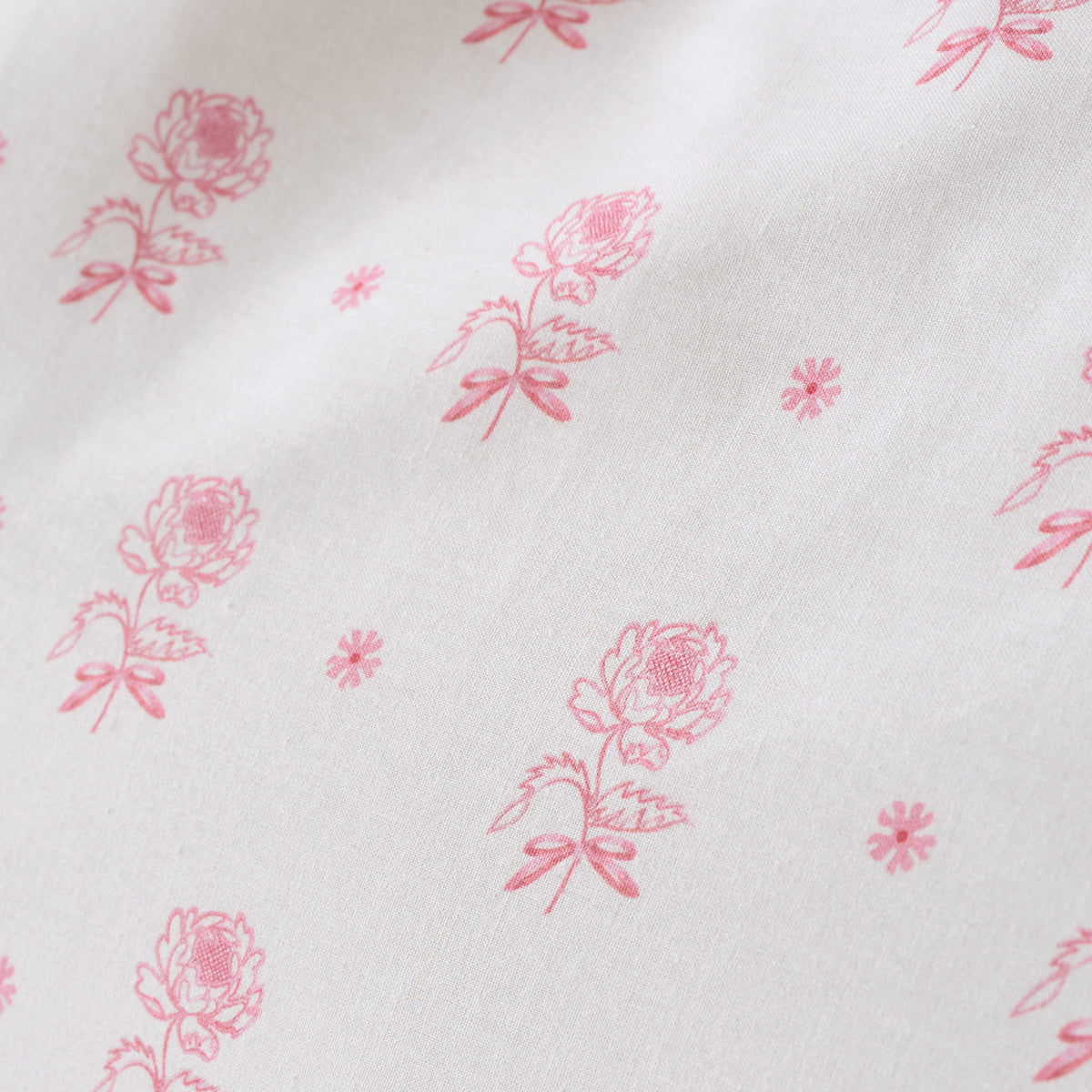 Cath Kidston Spitalfield Bunches Bed Linen Fitted Sheet Pink