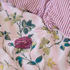 Cath Kidston Climbing Rose Stripe Duvet Cover Bedding Set Pink