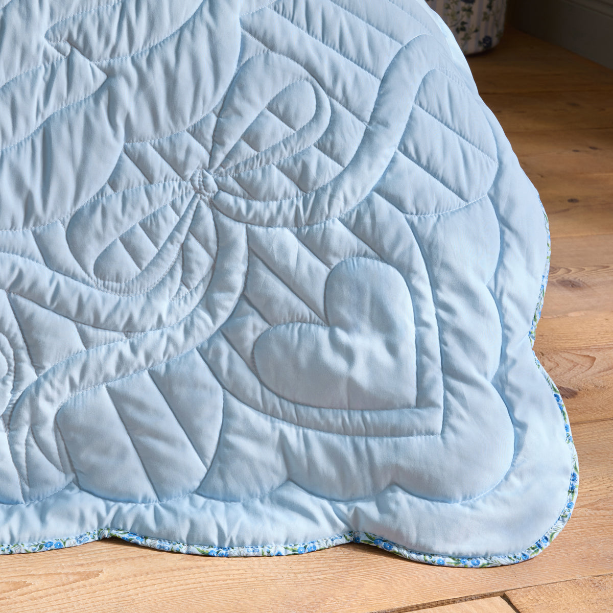 Cath Kidston Ditsy Floral 150cm x 200cm Bedspread Blue