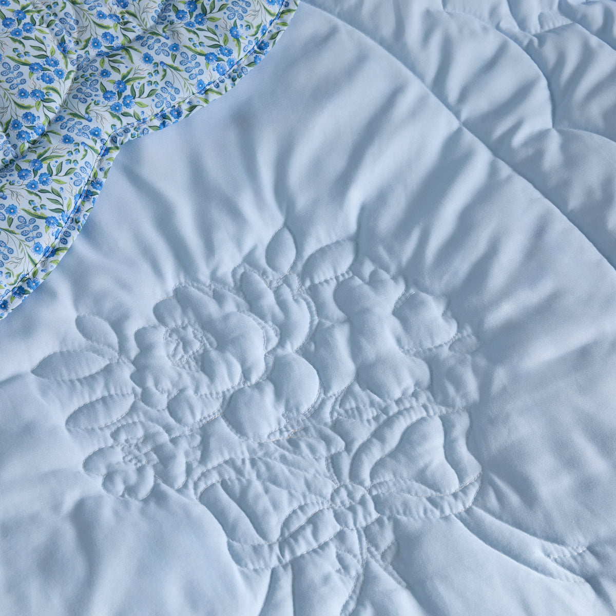 Cath Kidston Ditsy Floral 150cm x 200cm Bedspread Blue