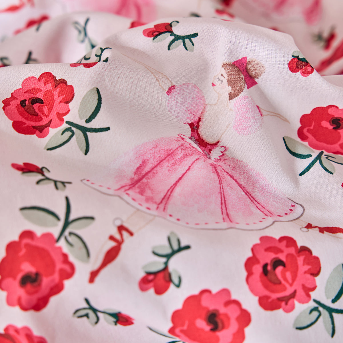 Cath Kidston Life Is A Stage Ballerina Childrens Bedding Pink