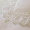 Cath Kidston Tiny Floral Embroidered Frill Duvet Cover Bedding Set White