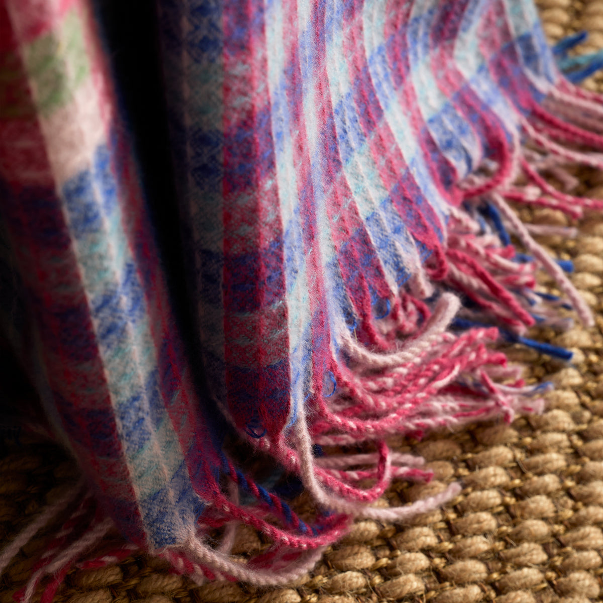 Sophie Robinson Darling Waffle Check 220cm x 230cm Throw Bright