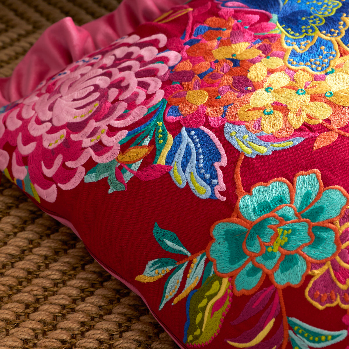 Sophie Robinson Flourish Floral 40cm x 60cm Filled Boudoir Bright