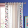 Sophie Robinson Flourish Floral Ready Made Single Voile Curtain Bright