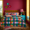 Sophie Robinson Wanderweave Ikat Check Duvet Cover Bedding Set Bright