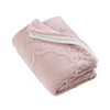 Catherine Lansfield Carved Bow Throw Pink