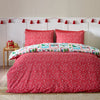 Catherine Lansfield Christmas Town Stamps Duvet Cover Bedding Set Natural