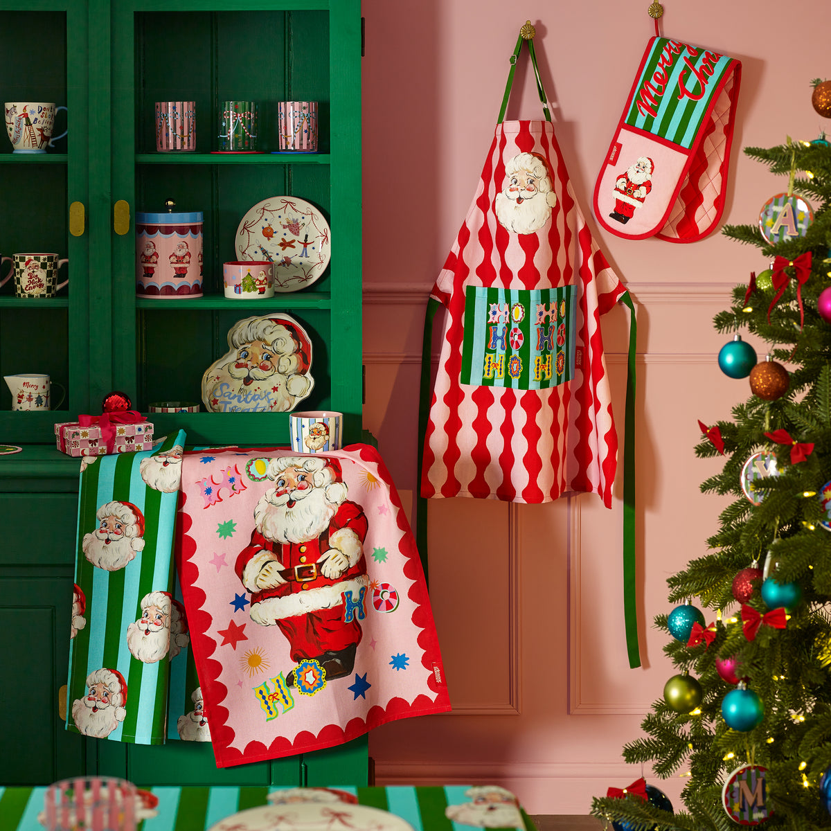 Eleanor Bowmer Santa Apron Bright