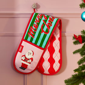 Eleanor Bowmer Santa Oven Glove Double Bright