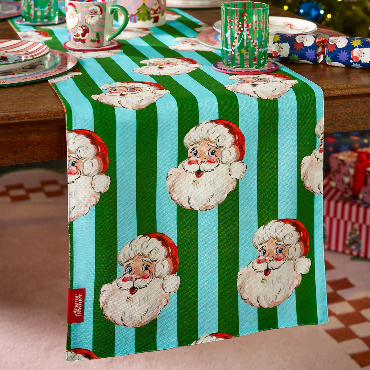 Eleanor Bowmer Santa 33cm x 250cm Runner Bright